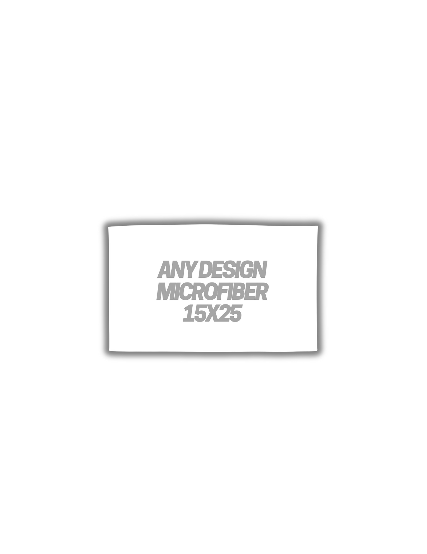 Custom Print Microfiber Rag 15x25