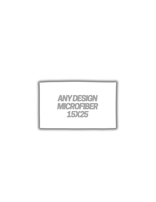 Custom Print Microfiber Rag  15x25